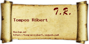 Tompos Róbert névjegykártya