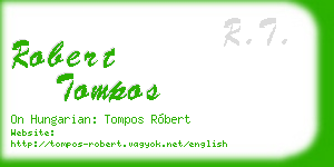 robert tompos business card