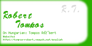 robert tompos business card